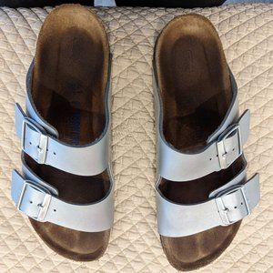 Silver Birkenstocks